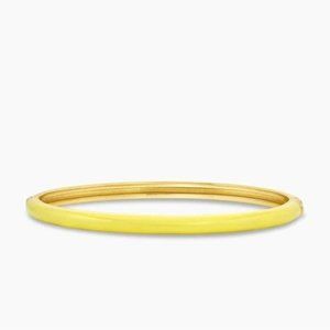 GORJANA Bracelet 18K Gold Plated Paseo Yellow Enamel Cuff Bracelet